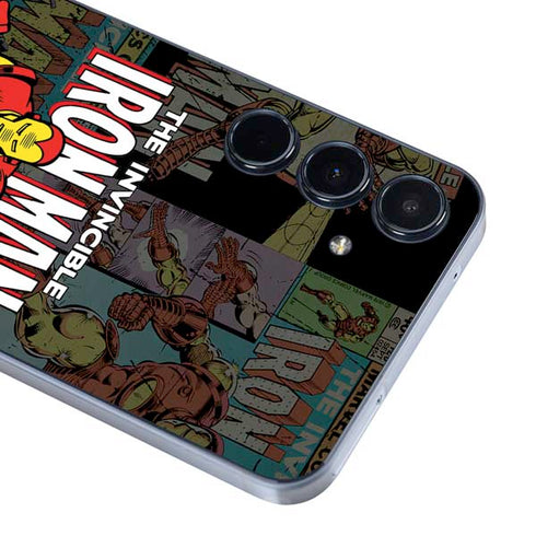 Marvel Classic Comics Iron Man Action Vintage Galaxy A35 5G Skin